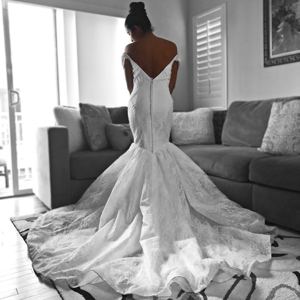 TRULY ZAC POSEN WEDDING DRESS - SIZE 14